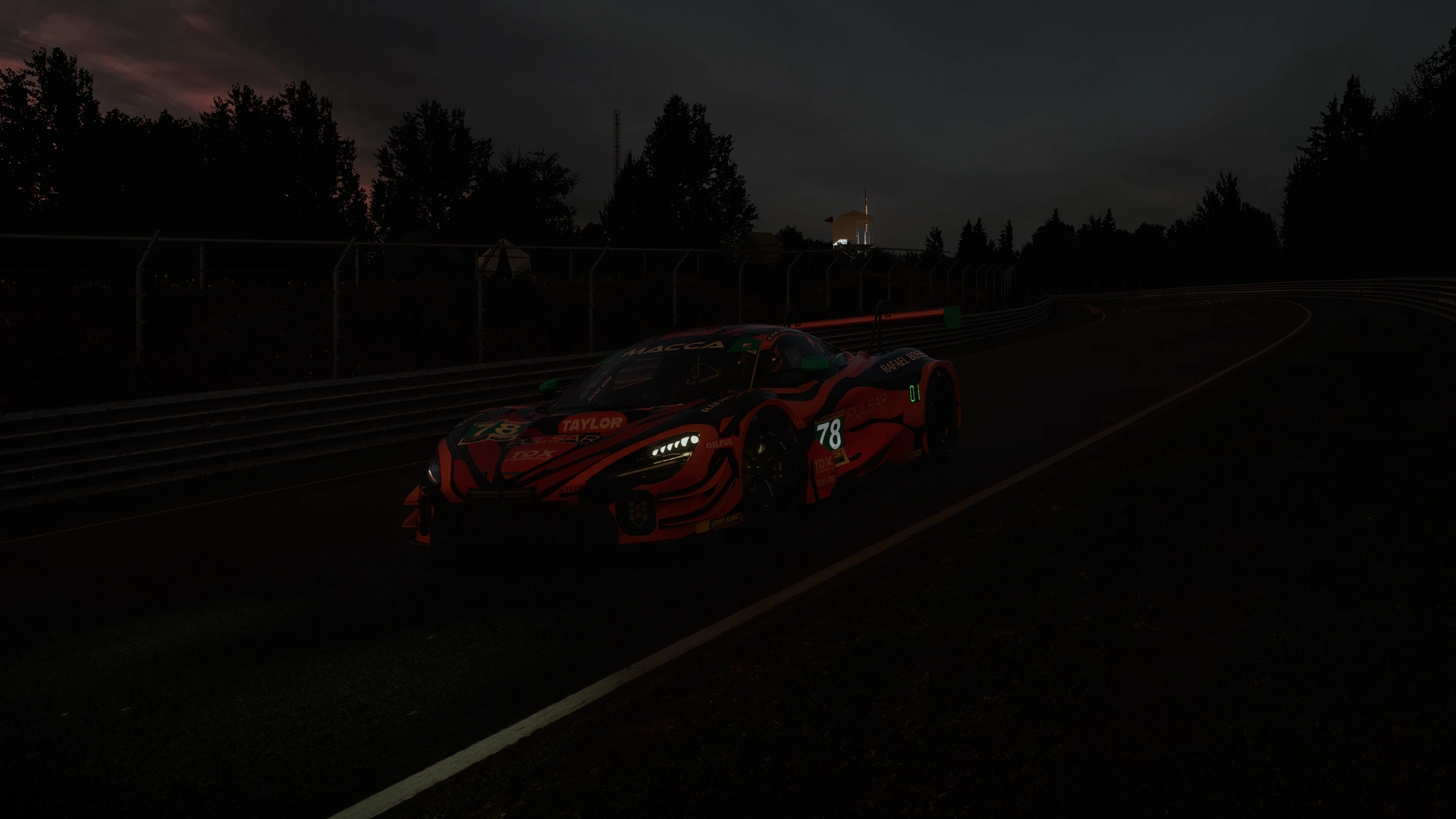Night Stint — McLaren in-game photograph on Nordschleife