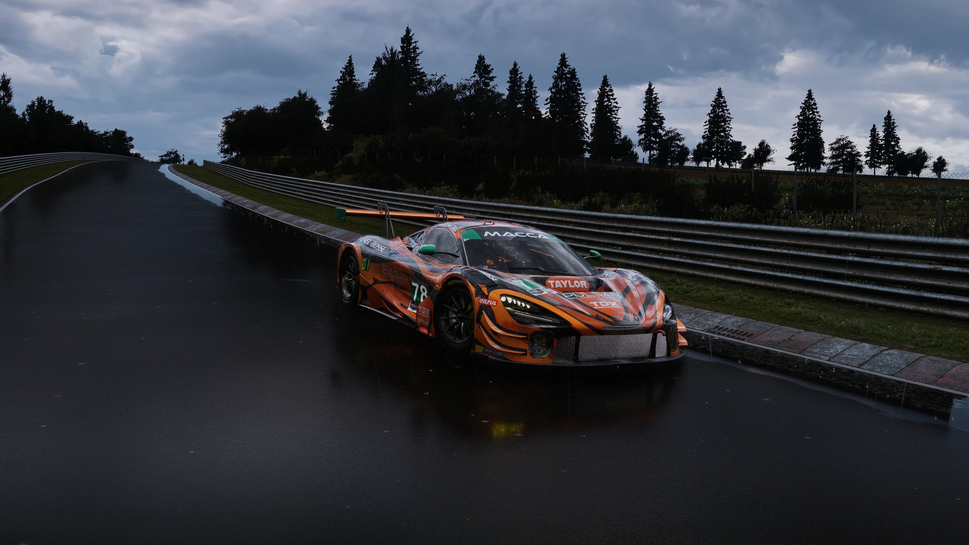 Silver Storm — McLaren in-game photograph on Nordschleife
